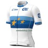 Wielershirt 2022 Groupama-FDJ Europees Kampioenschap - Wit Blauw